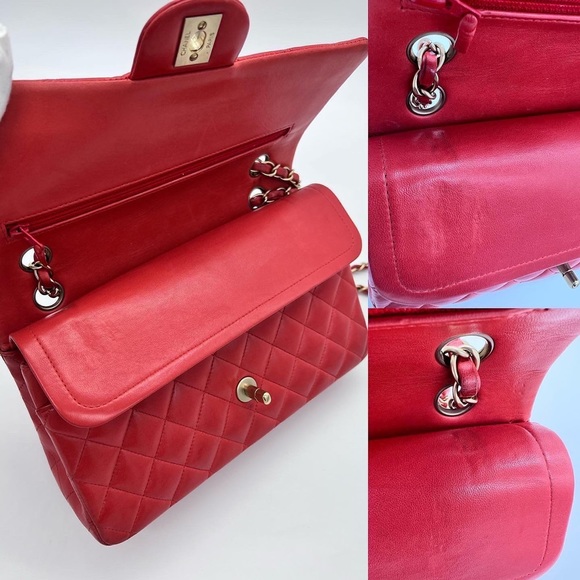 Authentic Chanel Classic Medium double flap in GHW - Picture 14 of 17